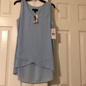 Blue Karen Kane blouse